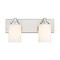 Z-Lite Soledad Vanity, 2-Light, 16.25 In.W x 6 In.L x 7.5 In.H, Brushed Nickel/White 485-2V-BN - alternate 3